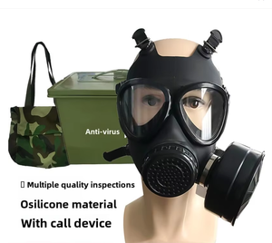 Masker Gas Silikon FNJ05 <span class=keywords><strong>Respirator</strong></span> Full-Face dengan Filter Karbon Aktif Desain 3-Lapisan yang Dapat Digunakan Kembali untuk Perlindungan dari Debu dan Bahan Kimia - Product Image 6