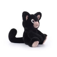 Simulation doux personnalisable en gros mignon et espiègle chat noir jouets en peluche animaux cadeaux d'anniversaire pour enfants