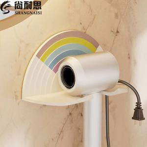 Soporte de Pared para Secador de Pelo Rainbow, Estante de Almacenamiento en Esquina, Duradero, Instalación sin Taladro, Organizador de Baño, Capacidad de 40 lb - Product Image 3