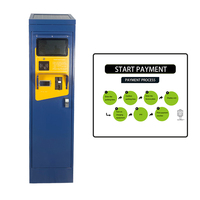 Nouvelle version améliorée du distributeur de tickets de stationnement personnalisé avec acceptation de monnaie, système de paiement pour parkings