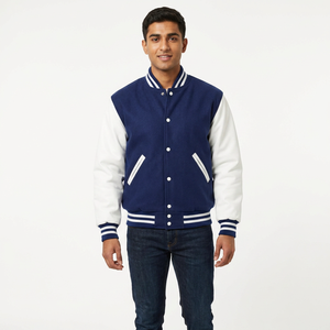 Chaqueta Varsity OEM al por Mayor, Modelo Mash Up Finals Champions, Chaqueta de Moda de Alta Calidad para Hombre 2025 - Product Image 1