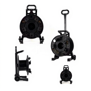 Portable Round Plastic Cable Reel Storage Holder 50x40x30cm for <b>Electric</b> <b>Wire</b> Garage Use Standing Single Tier - Product Image 1