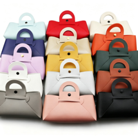 Étui à lunettes en cuir PU souple, léger, anti-rayures, personnalisé en usine, populaire, multicolore, avec fermeture à pression