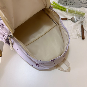 Nouveau <span class=keywords><strong>Sac</strong></span> à <span class=keywords><strong>Dos</strong></span> Scolaire Coréen pour Filles, Style Personnalisé en Nylon Respirant avec Nœud Papillon, Tendance Japonaise <span class=keywords><strong>Kawaii</strong></span> - Product Image 4