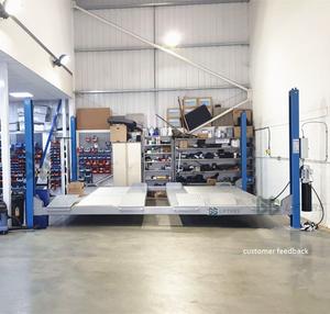 Dört sonrası araç 4000kg hidrolik araba asansör garaj ekipmanları dört silindir otomatik asansör - Product Image 6