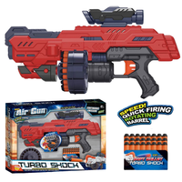 Vente chaude B/O pistolet souple jouets cible tir jouet pistolet jeu de tir sûr avec 24 balles en mousse Air doux jeu enfants jouets