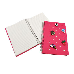 Carnets à spirales en gros à prix abordable, bloc-notes en silicone personnalisés et imperméables avec impression de dessins animés - Product Image 1