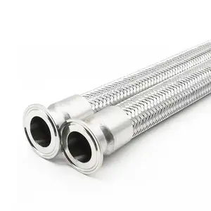 15毫米304 316L不锈钢金属软管法兰螺纹编织网波纹管金属软管蒸汽管