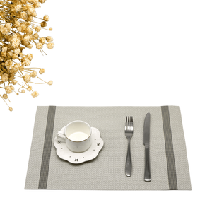 Eco-friendly Woven PU Tablemat Wholesale 3D Logo Wedding Decoration Kid-Friendly PVC <b>Coffee</b> Mat for Kitchen Dining Table <b>Pad</b> - Product Image 1