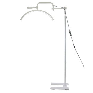 24 Zoll Halbmond-Stehleuchte für Schönheitsbehandlungen mit Verstellbarer Höhe und Dimmbarer 360°-Beleuchtung °   Rotierende Augenschutzlampe für Wimpern-Salons Großbestellung OEM - Product Image 6