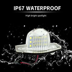 Lumière de plaque d'immatriculation Led sans erreur pour Honda Logo 3D Stream Odyssey 5D Jazz inteligente HR-V <span class=keywords><strong>FR</strong></span>-V CR-V led lumières de voiture lampe de plaque - Product Image 5