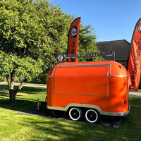 Remorque de Food Truck en Acier Inoxydable 5,8m avec Cuisine Complète, Friteuse, Capacité Personnalisable, Résistante à la Rouille pour Restaurant et Glaces