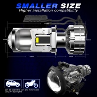 Faro LED Súper Brillante V30 de Alta Potencia 140W 14000LM con Lente de Proyector, Luz Alta y Baja, H1 H4 H7 H11 9005 CANBUS