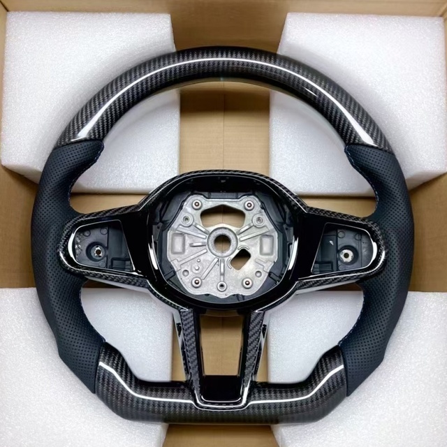 Car Steering Wheel for BMW G Series G01 G20 G05 G26 G30 M3 G80 M4 G82 M8 F92 F96 F97 M235i M340i Carbon Fiber Steering Wheel