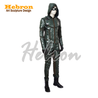 Kostum Cosplay Dewasa Film TV Halloween Green Arrow DC yang Dikustomisasi untuk Pertunjukan Acara