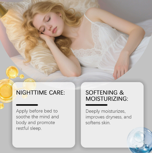 Crema para el cuidado del sueño, cuidado nocturno, crema hidratante facial de textura ligera, crema hidratante para el cuidado de la piel - Product Image 3