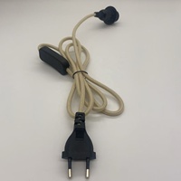 Câble d'alimentation 220V avec prise UE pour éclairage intérieur, support de lampe E14 E27, interrupteur, fil, ampoule LED suspendue, design en plastique à visser
