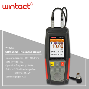WINTACT WT100A เครื่องวัดความหนาแบบดิจิตอลอัลตราโซนิก เครื่องวัดความหนาแบบดิจิตอล ชาร์จ USB โลหะคุณภาพสูง - Product Image 2