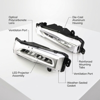Ensemble de feux antibrouillard LED DRL X5 G05 2018-2022 OE 63177406366 Pare-chocs avant Plug & Play Adaptation directe Nouveau 12V Pièces automobiles