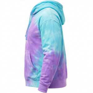 เสื้อฮู้ดดี้ผู้ชายแบบใหม่ พิมพ์ลายดิจิตอล ย้อมสีแบบไทได ผ้าฟลีซ 100% คอตตอน สำหรับฤดูหนาว เป็นมิตรกับสิ่งแวดล้อม มีกระเป๋า ทรงปกติ - Product Image 3