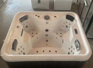 4 seatjacuzzi prezzo produttore vasca idromassaggio <span class=keywords><strong>in</strong></span> fibra di vetro spa tubo caldo esterno portatile vasca idromassaggio con acqua riscaldata getti a bolle - Product Image 5