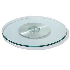 Op Maat Gemaakte Glazen Keuken En Tafelblad Helder Gehard Glas Lazy Susan