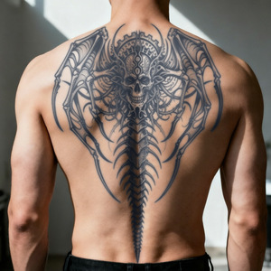 Adesivi per <span class=keywords><strong>Tatuaggi</strong></span> Teschio Diavolo per Schiena Intera, Bestseller, Impermeabili, Design Audace, Durata 10-12 Giorni, Lusso Accessibile per <span class=keywords><strong>Tatuaggi</strong></span> Maschili - Product Image 2
