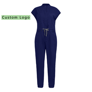 Fashion Unisex Scrub Sets Jumpsuit Custom Logo Nursing One Piece Jogger Hospital Doctor <strong>Clinic</strong> Soft Worsted Fabric <strong>Uniforms</strong> - Product Image 1
