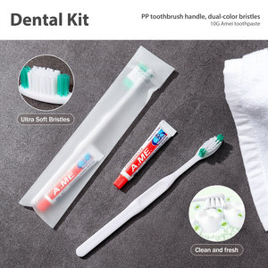 Kit d'articles de toilette jetables pour hôtel, le plus populaire, comprenant un kit de toilette miniature, un kit dentaire doux et des chaussons d'hôtel et de voyage - Product Image 4