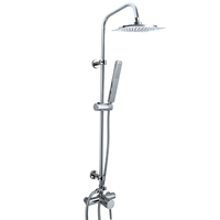 Système de douche moderne en cuivre Ensemble professionnel de douche de plafond murale Ensemble de douche à effet pluie pour salle de bain Pomme de douche Robinet de bain