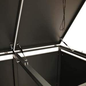 <span class=keywords><strong>Poubelle</strong></span> à roue à porte simple <span class=keywords><strong>Abri</strong></span> <span class=keywords><strong>de</strong></span> jardin extérieur en métal et acier <span class=keywords><strong>Abri</strong></span> <span class=keywords><strong>de</strong></span> <span class=keywords><strong>poubelle</strong></span> à déchets Boîte <span class=keywords><strong>poubelle</strong></span> - Product Image 3