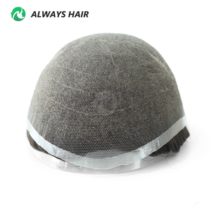 Peruca de cabelo humano transparente, fina, de renda, macia, de cabelo humano, marrom, para homens, bloco de peruca - Product Image 5