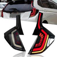 Feux arrière LED fumés haute luminosité avec clignotants séquentiels pour Honda Fit Jazz GK5 2014-2018, Plug & Play