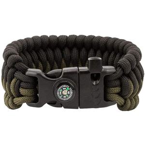 Bracelet d'urgence tissé en paracorde EDC de randonnée le plus durable avec boussole sifflet Firestarter - Product Image 4