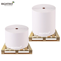 Rouleau d'étiquettes en papier thermique blanc résistant à la chaleur, simple face, 70 g/m², forte adhérence, flexo, acrylique, colle thermofusible, masquage, étiquette d'expédition