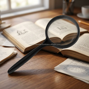 Lupa de lectura con aumento de 2x, lupa de mano con lente óptica transparente, marco de Metal duradero, herramienta de inspección portátil - Product Image 6