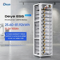 Batterie LiFePO4 haute tension tout-en-un Deye BOS-G Pro ESS 51,2V 100Ah 30kWh 50kWh 60kWh avec 6000 cycles pour système d'énergie solaire