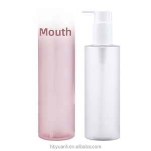Lujo 250ml Flat Pink Pump Skincare Packaging Clear <span class=keywords><strong>Body</strong></span> <span class=keywords><strong>Oil</strong></span> and Lotion Bottle para crema facial MOQ 100PCs - Product Image 6