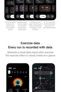 <span class=keywords><strong>Montre</strong></span> connectée LE08 pour femme avec batterie 230 mAh, prise en charge du rythme cardiaque et de l'oxygène sanguin, écran AMOLED, étanche, <span class=keywords><strong>montre</strong></span> tendance pour femme - Product Image 5