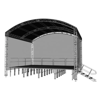 Kindawow espiga de aluminio arco de techo curvo iluminación Truss telón de fondo Iluminación escenario DJ techo Truss para eventos al aire libre