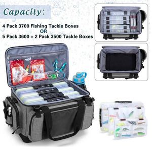 Free Sample Waterproof Good Quality Durable Fishing Bait Shoulder Fishing Bag With <b>Tackle</b> <b>Box</b> Bag Storage and Rod Holder - Product Image 2