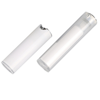 Emballage cosmétique de qualité supérieure, 30 ml, couleur personnalisable, matériau PMMA+PP, design cylindrique, flacon sans air, impression à l'écran, bouchon à vis