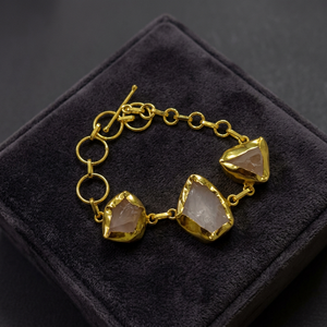 Pulseras de Cadena de Latón Hechas a Mano, Sencillas y Elegantes, para Mujer, de Moda, Personalizables al por Mayor, Exima Traders - Product Image 3