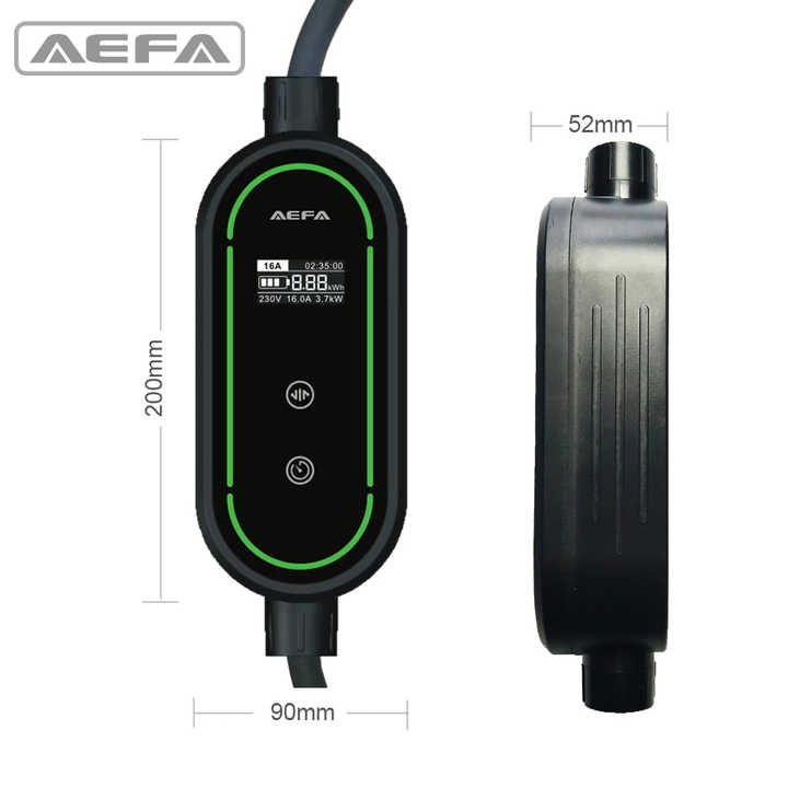 3.7KW 16A Portable EV Charger Fast Home Use with Type1 2 GBT Tesla