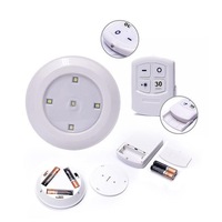 Vente flash : Mini lampe LED sans fil COB 3W, lampe de nuit avec télécommande, lot de 3 pour chambre à coucher, armoire, couloir