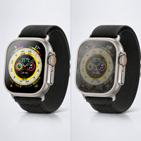 Outil d'alignement facile à installer, protection d'écran en verre trempé HD 9H compatible avec Apple Watch Ultra 1 2 3 49 mm