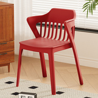 Fauteuil en plastique moderne et simple, empilable, pour salle à manger, maison, bureau, hôtel, meubles en panneaux MDF