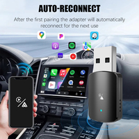 Adaptateur Android Auto 2 en 1, filaire vers sans fil, dongle plug and play, 5 GHz, USB Type C pour iPhone IOS, commande vocale