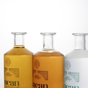 Botella de Vidrio de Alta Calidad de 500 ml para Licores, <span class=keywords><strong>Vodka</strong></span> y Whisky, Forma Plana, para Uso con Licores, con Impresión Personalizable - Product Image 3