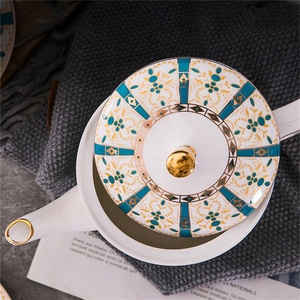 Wholesale 15-Piece Royal Western Home Decor Ceramic Coffee & <b>Tea</b> <b>Set</b> Gold Handle - Product Image 4